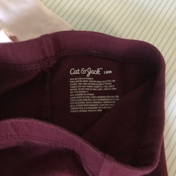 Baby girl set of 13 coordinating burgundy/pink/navy - Picture 3 of 15